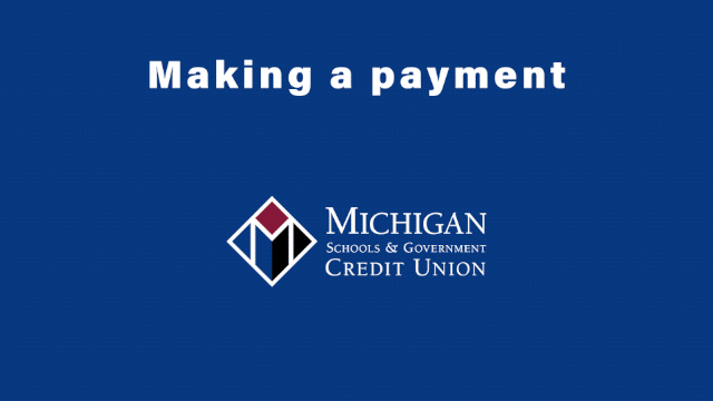 Making a loan payment using QuickPay - rotating image